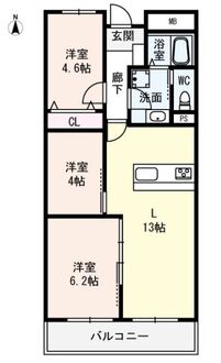 ユニハイム粉浜の間取図
