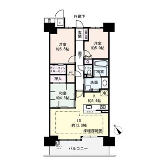 ミリカテラス2街区 Ｂ棟の間取図
