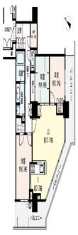 ローレルスクエア大阪ベイタワーの間取図
