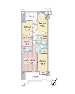 グレイスランドマーク堺・光明池の間取図