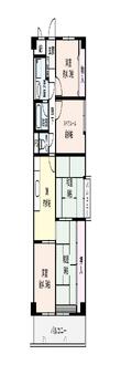 藤和市岡ハイタウンの間取図