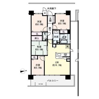 パデシオン伏見墨染の間取図