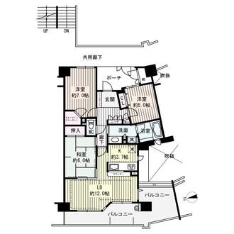 ローレルスクエア都島エル・フラッツ1番館の間取図