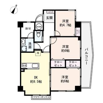 ロワールマンションロゼ吉塚の間取図