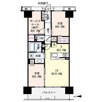 シティテラス鶴見緑地公園の間取図