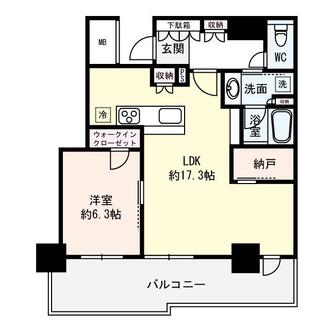 シエリアタワー大阪堀江の間取図