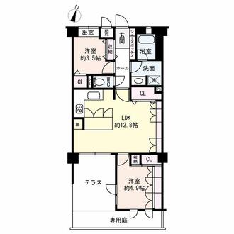 パレ六甲篠原の間取図
