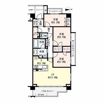 プラウド武庫之荘アベニューの間取図