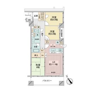 ヒルズ本八幡プレシャスコートの間取図