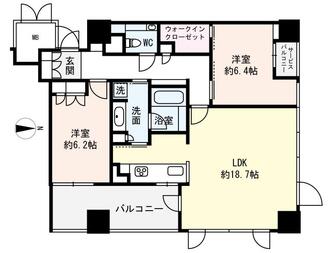 ジオタワー天六の間取図