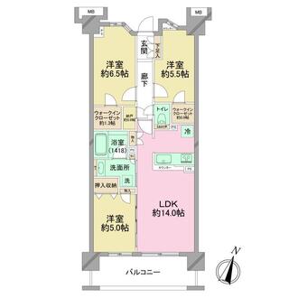 クレストフォルム横浜片倉町の間取図