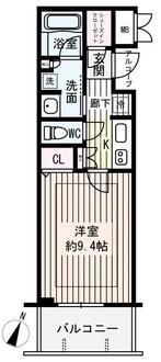 ジオグランデ梅田の間取図