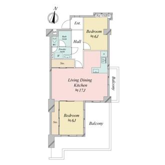 ユニーブル第2高針の間取図