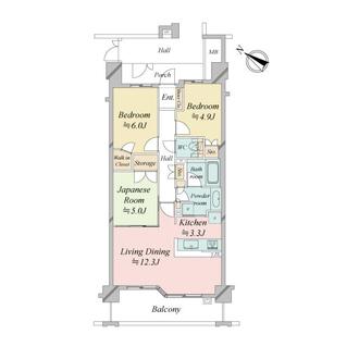 Dクラディア藤沢善行の間取図