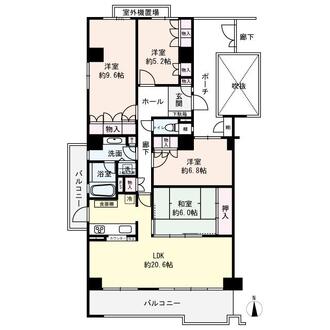 ライフフィールドハイム茨木の間取図