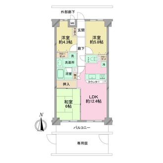 ラポール大宮大成の間取図