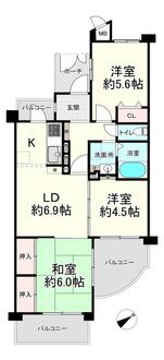 コープ野村武庫之荘の間取図