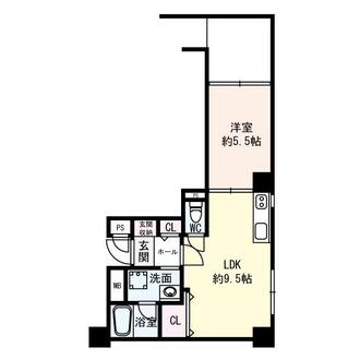 ライオンズマンション上六第二の間取図