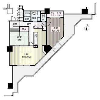 イーストコート8番街の間取図