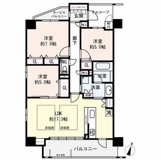 ワコーレ御影一丁目の間取図