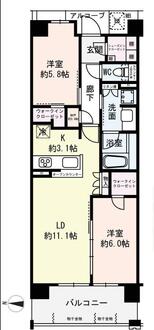 シエリア京都西大路の間取図