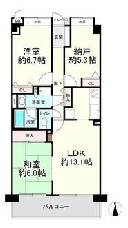 藤和西宮北口ホームズの間取図