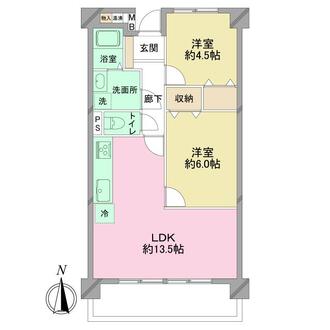 ホワイトキャッスル天神山の間取図