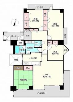 ファミール青谷の間取図