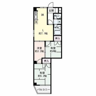 シャトーモンシェリーの間取図