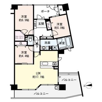 ローレルスクエア都島エル・フラッツ1番館の間取図