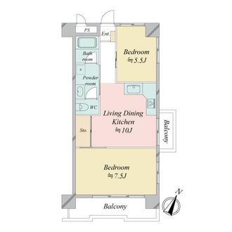 豊島園パークマンションの間取図