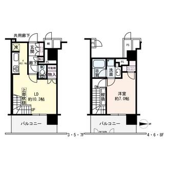 プレミスト南船場の間取図