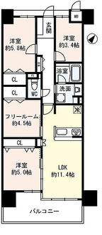 サンヴェールパルシティの間取図