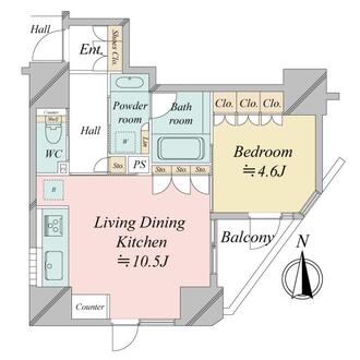 プレミスト新宿都庁前の間取図