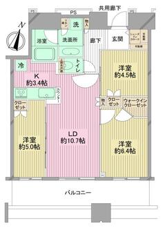 サウスゲートタワー川口の間取図