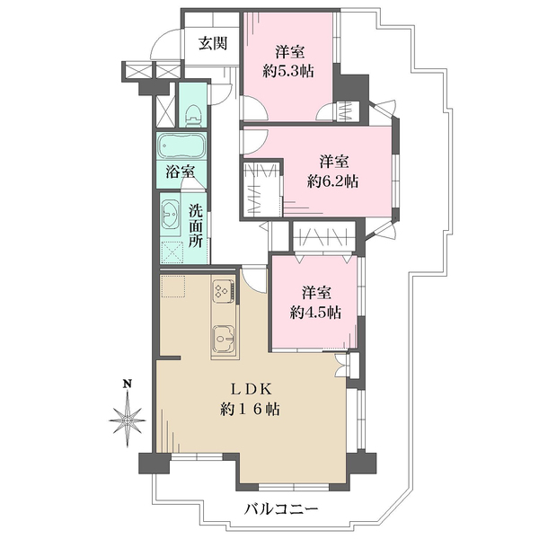ユニロイヤル四条大宮の間取図