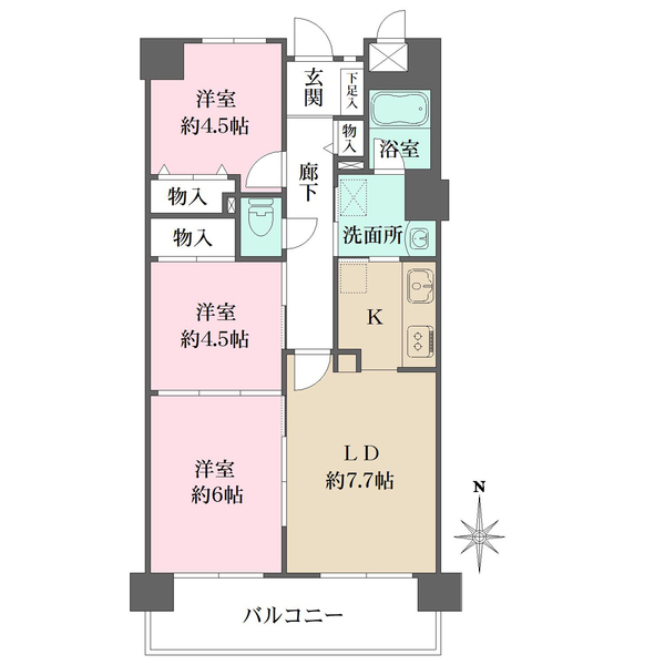 藤和ライブタウン桃山の間取図
