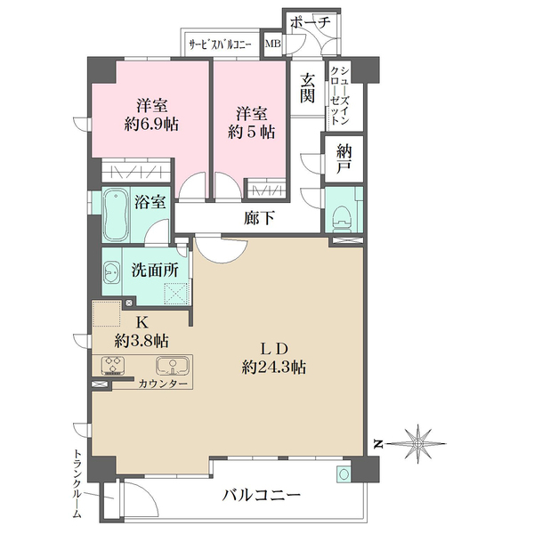 プレミスト京都御所西室町の間取図