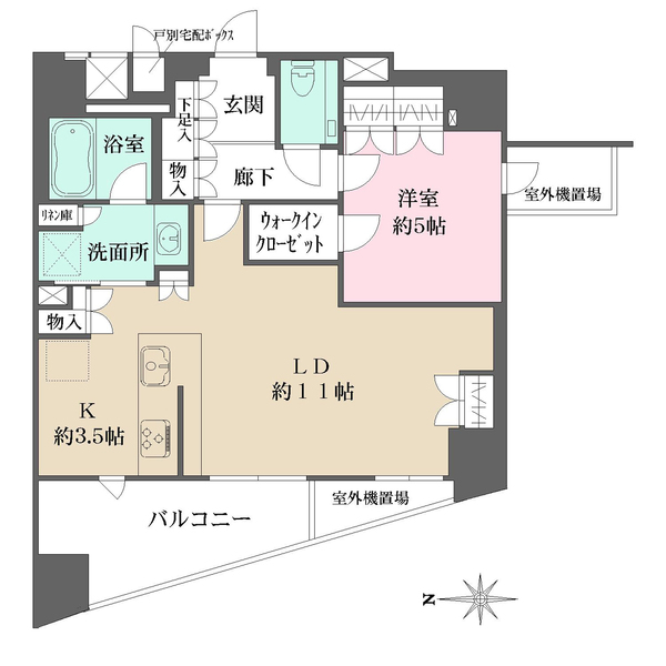 ザ・パークハウス堀川六角の間取図