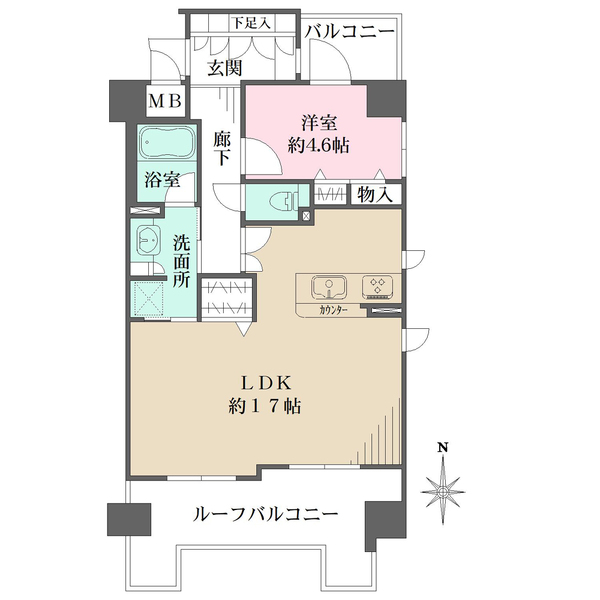 藤和シティホームズ河原町二条アクシスの間取図