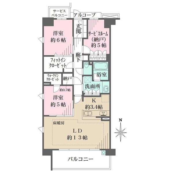 京都円町GRAND　PLACEの間取図