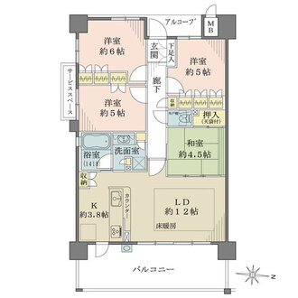 BELISTA京都山科の間取図