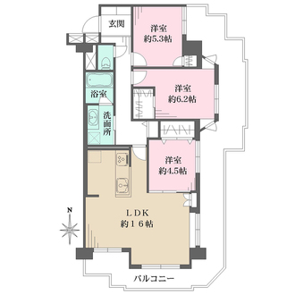 ユニロイヤル四条大宮の間取図