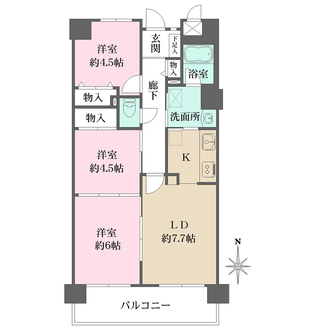 藤和ライブタウン桃山の間取図