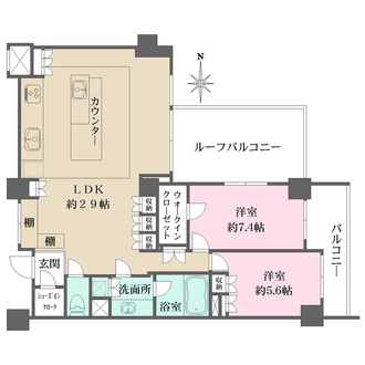 ファインフラッツ京都神宮の間取図