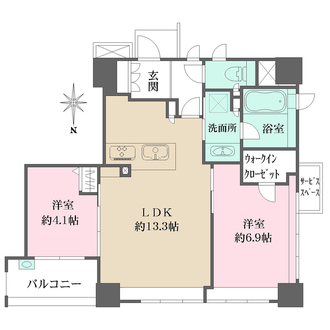 パークホームズ今出川の間取図