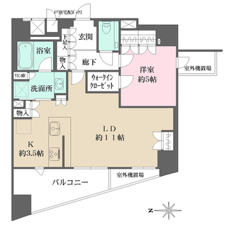 ザ・パークハウス堀川六角の間取図