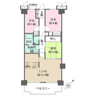 藤和ハイタウン守山の間取図