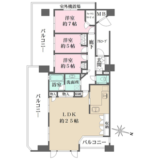 レスタージュ御池高瀬川の間取図