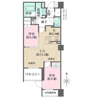 ザ・パークハウス三条油小路の間取図